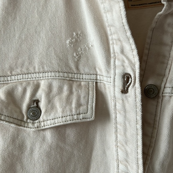 Free People We The Free Ana Lou Denim Duster NWOT Size Large - Picture 7 of 10